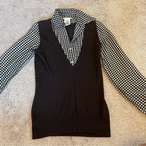 Max Studio Layered Dress Shirt Size XS